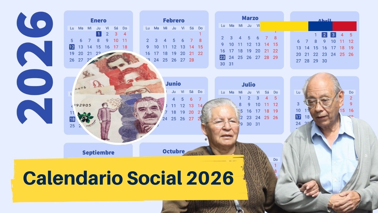 Calendario Social 2026: Todas las fechas de pago de subsidios en Colombia para el primer trimestre de 2026.